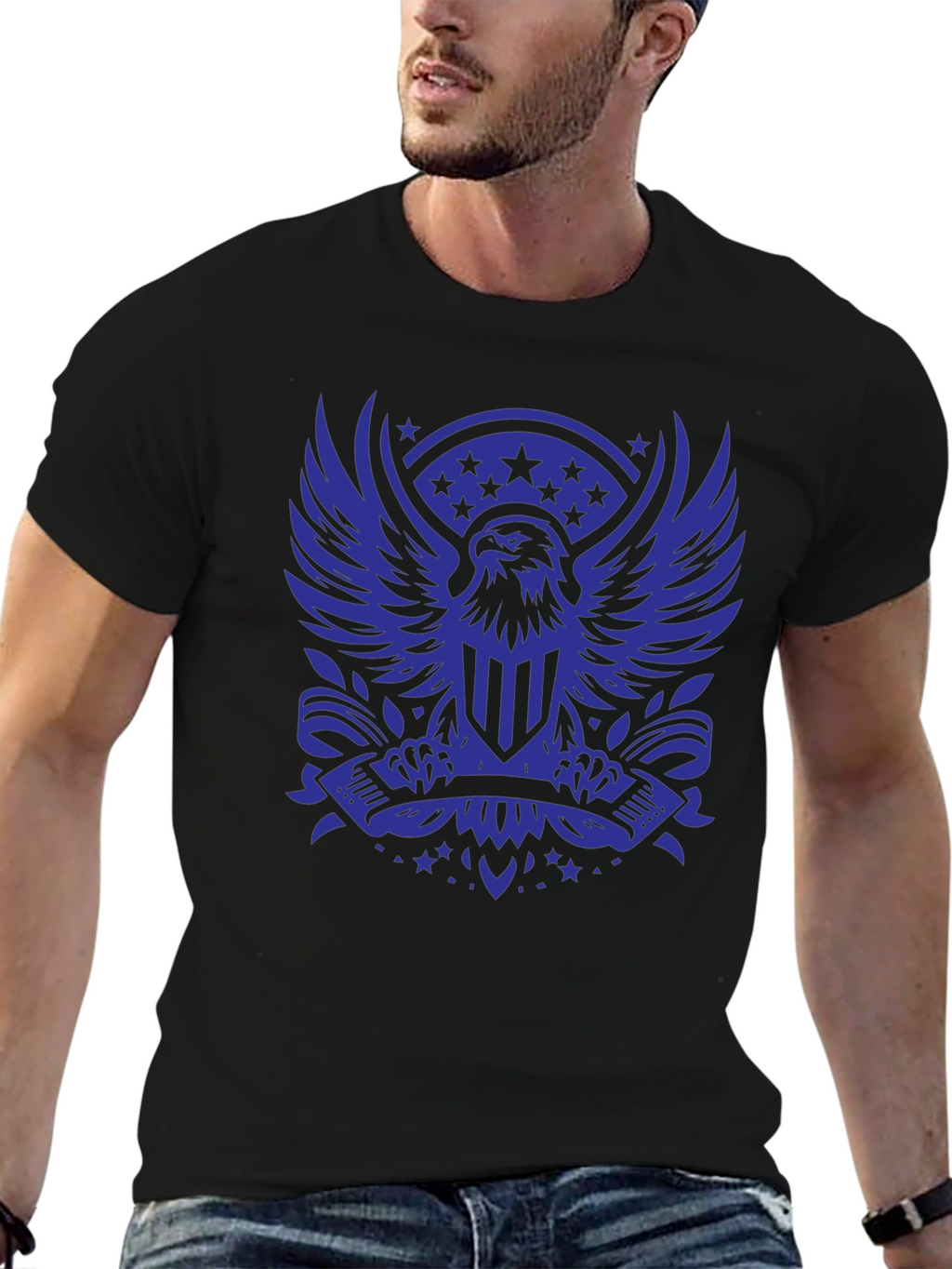 American Eagle Graphic Black T-Shirt