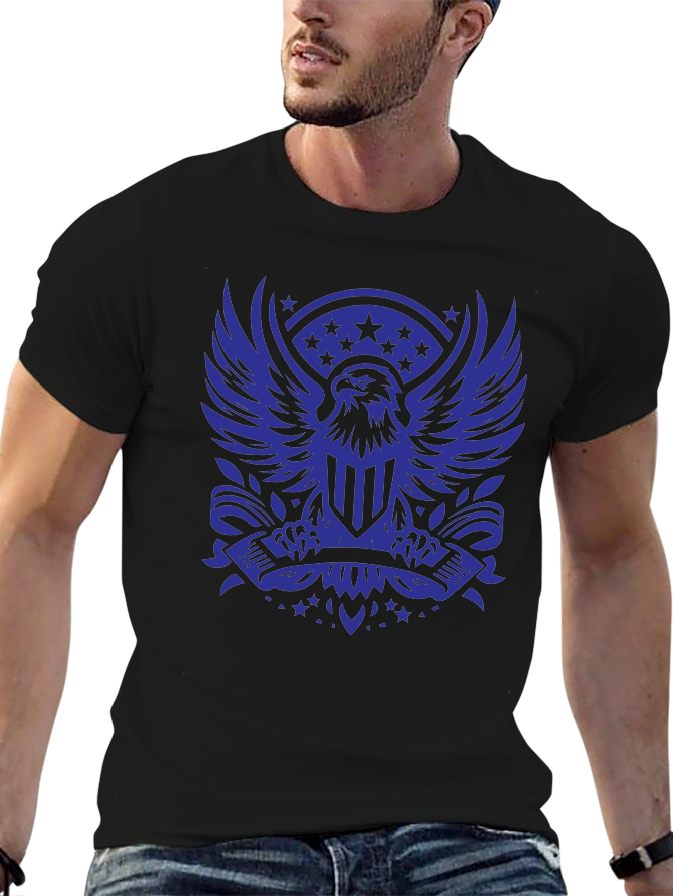 American Eagle Graphic Black T-Shirt