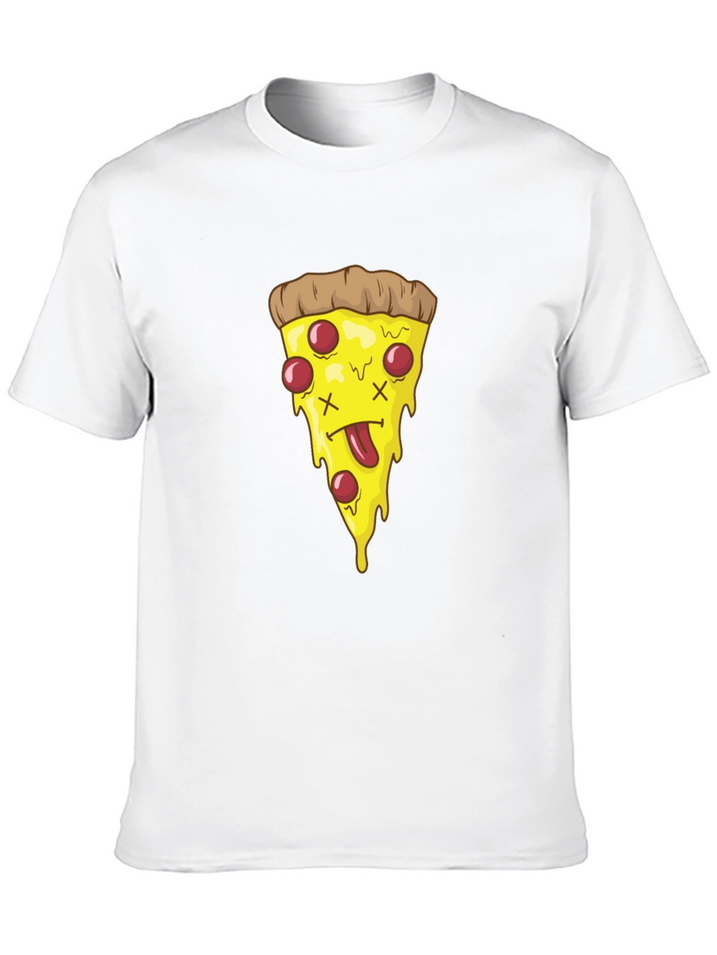 Pizza Slice Graphic Tee - Black T-Shirt