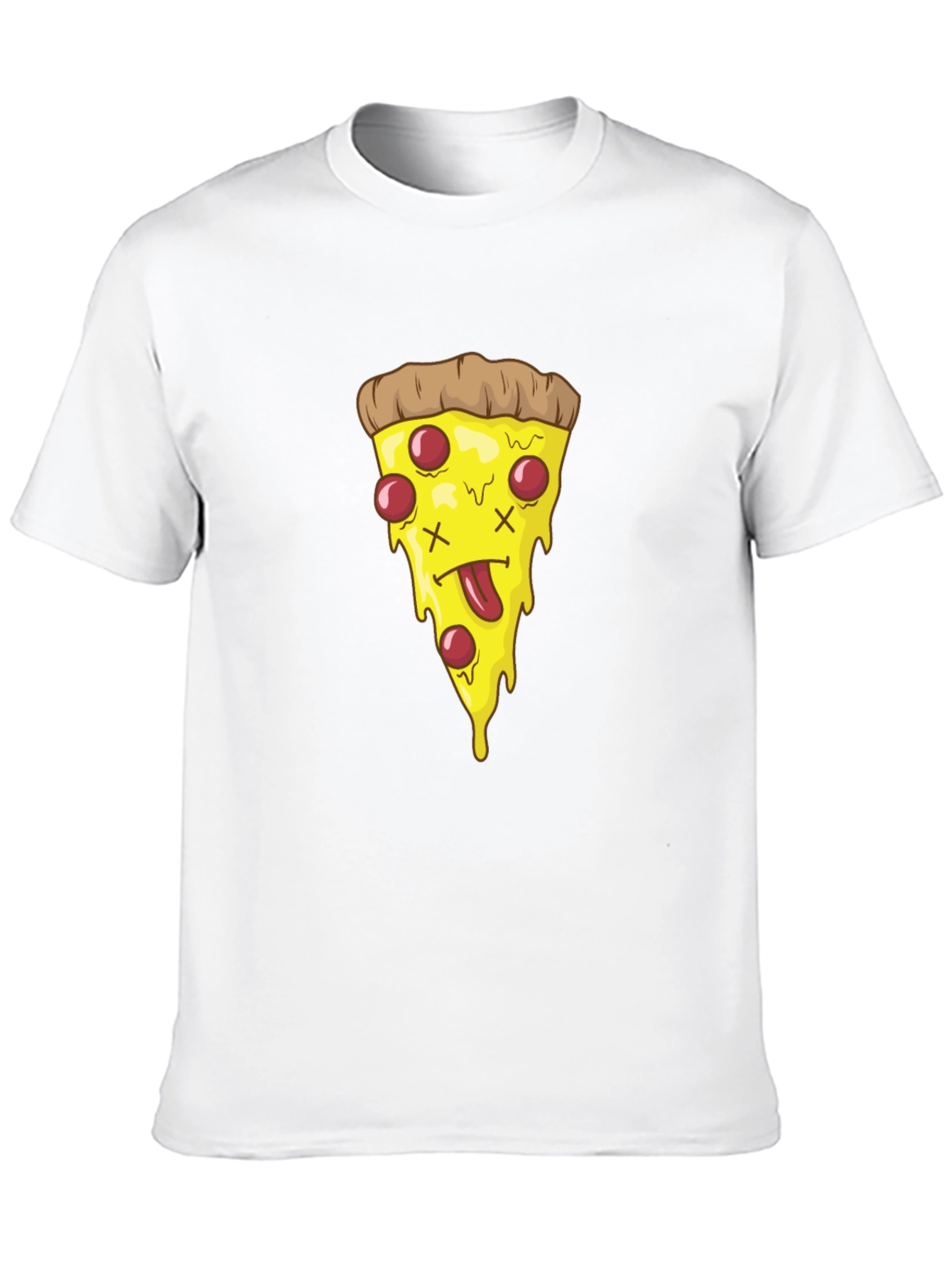 Pizza Slice Graphic Tee - Black T-Shirt