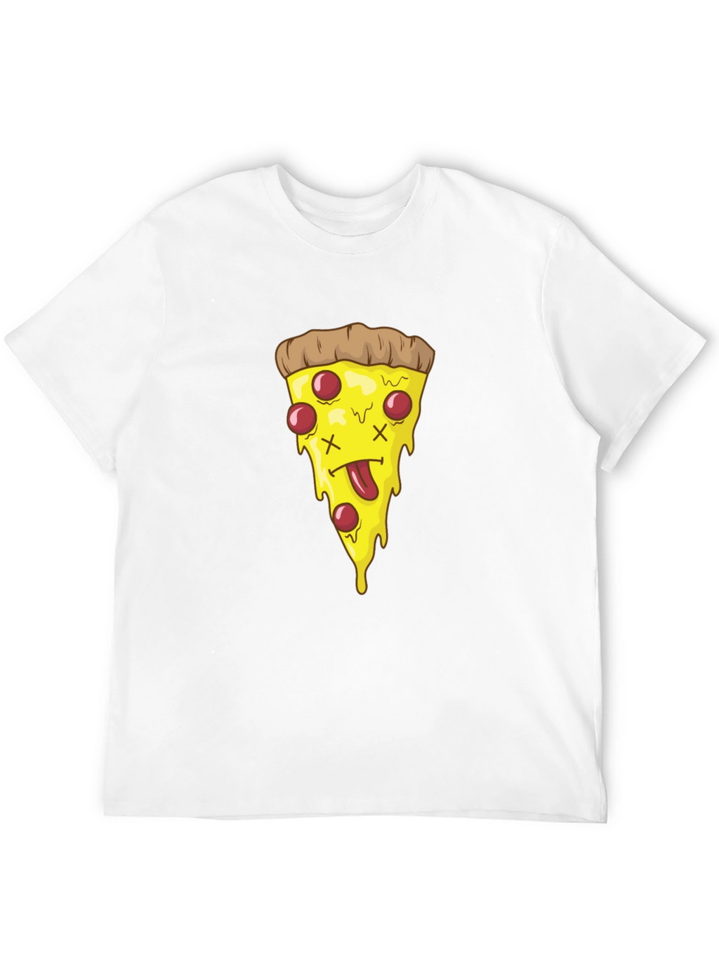 Pizza Slice Graphic Tee - Black T-Shirt