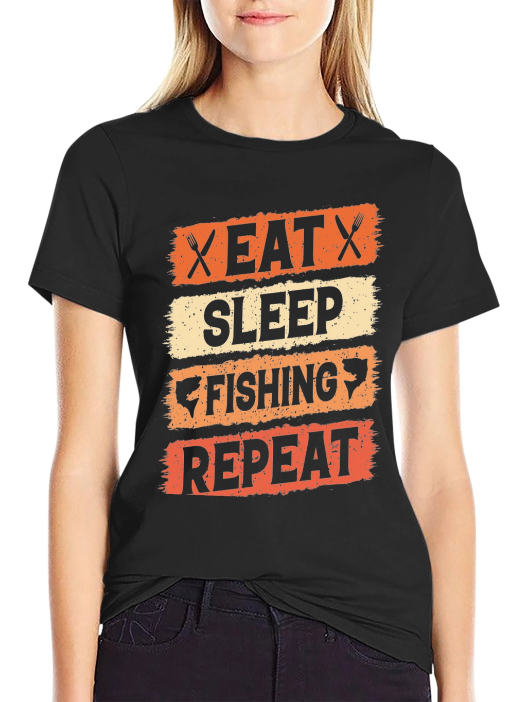 Eat Sleep Fishing Repeat T-Shirt