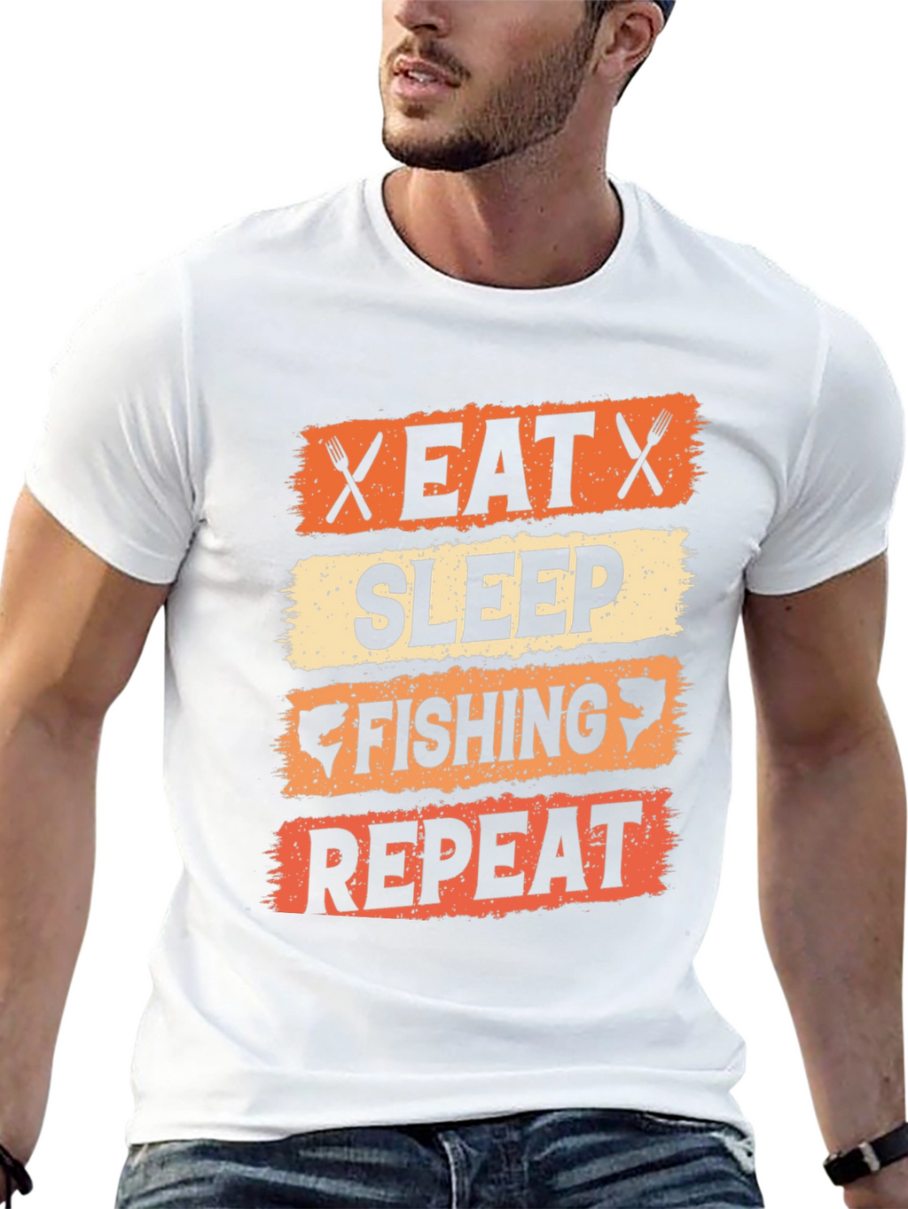 Eat Sleep Fishing Repeat T-Shirt