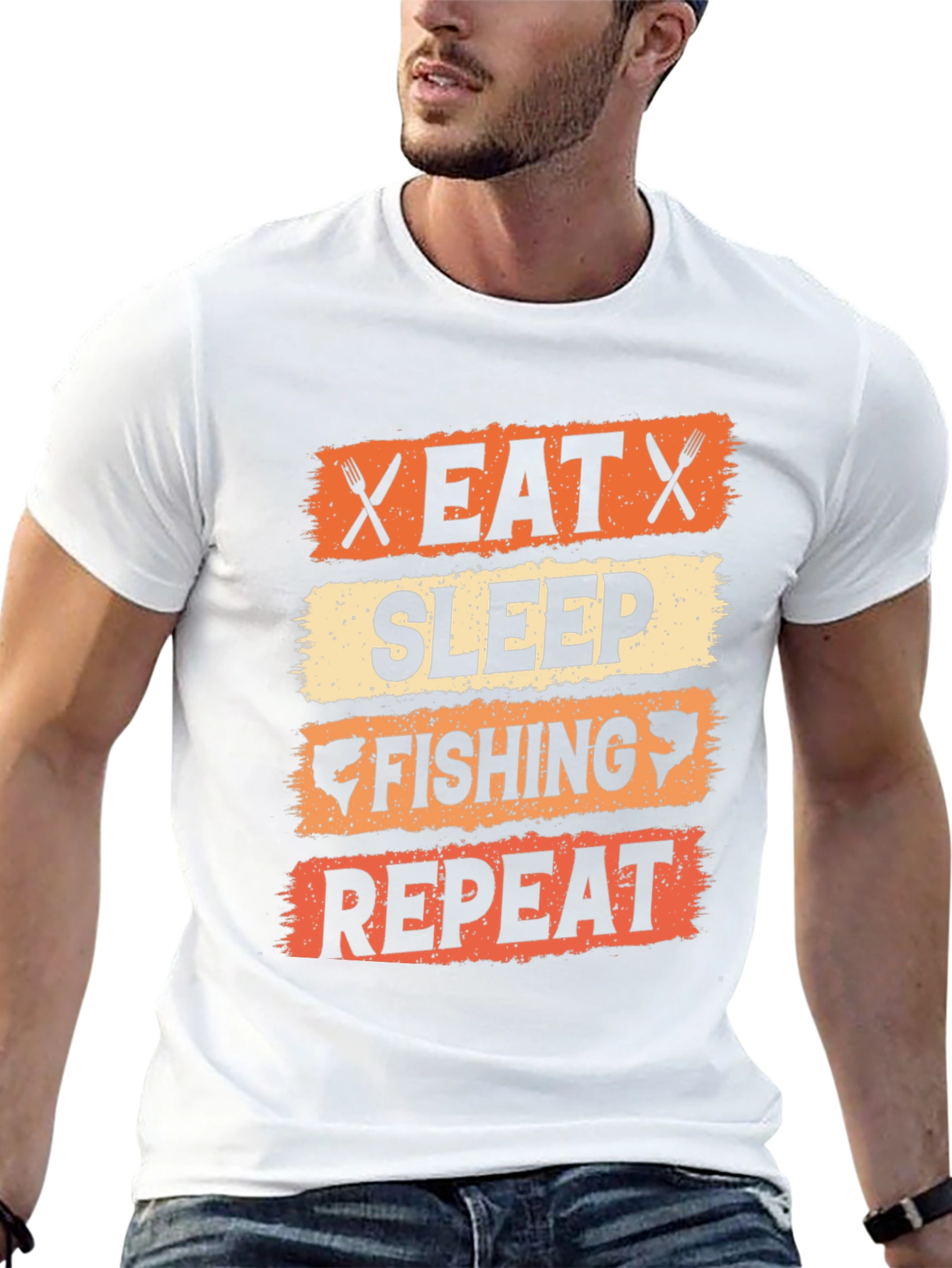 Eat Sleep Fishing Repeat T-Shirt