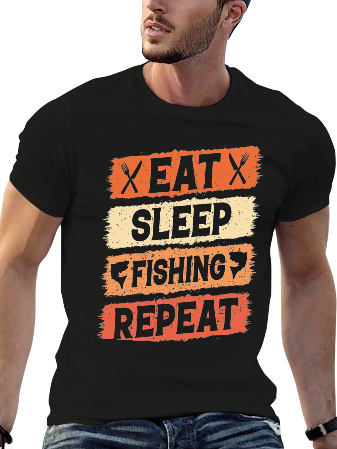 Eat Sleep Fishing Repeat T-Shirt