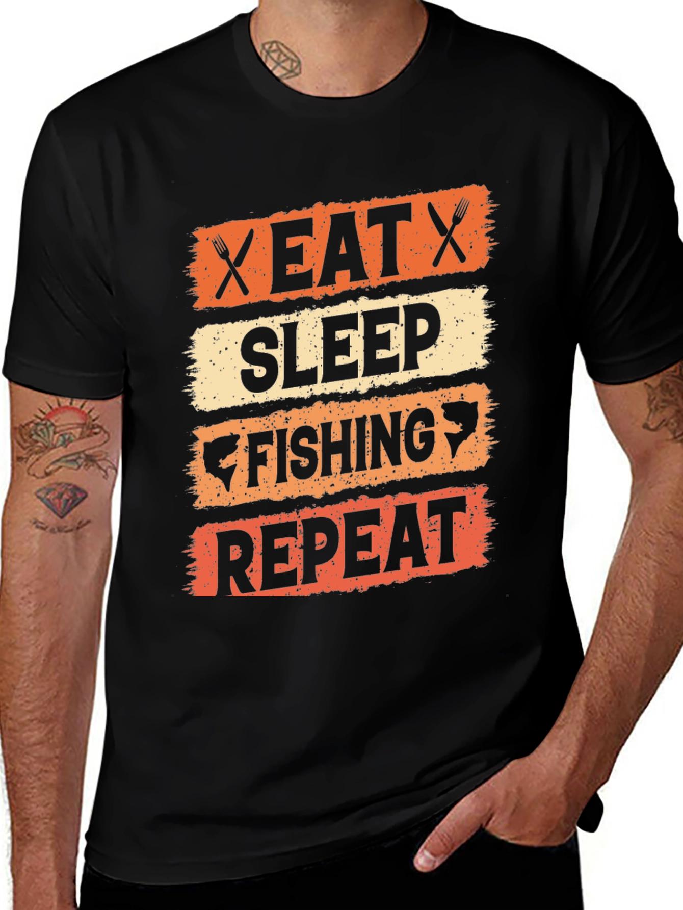 Eat Sleep Fishing Repeat T-Shirt