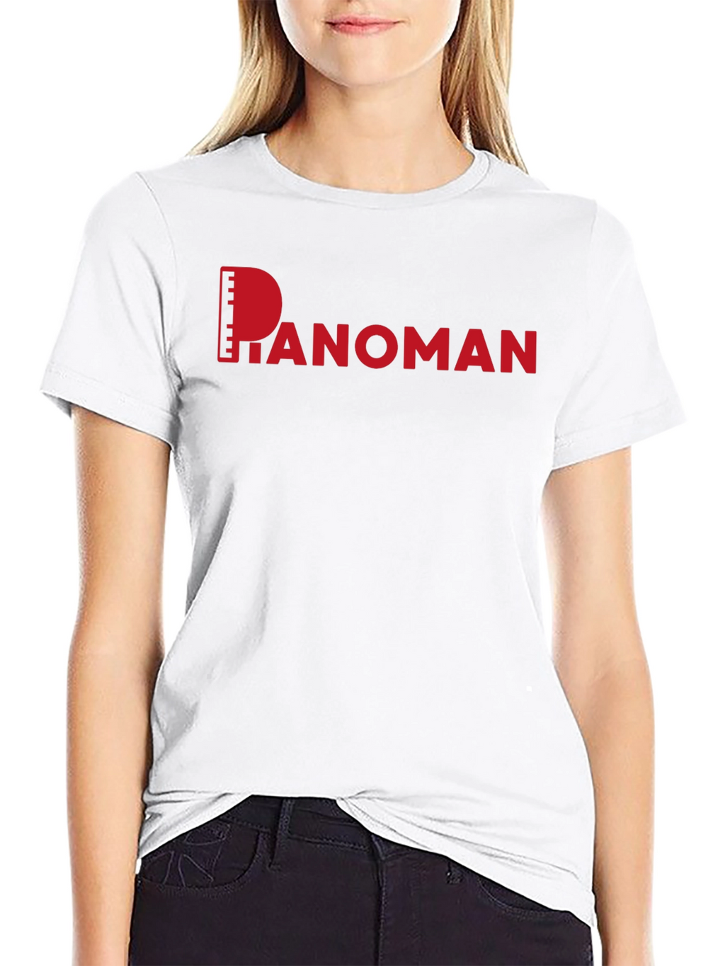 Pianoman Graphic Tee - Black Cotton Casual Shirt