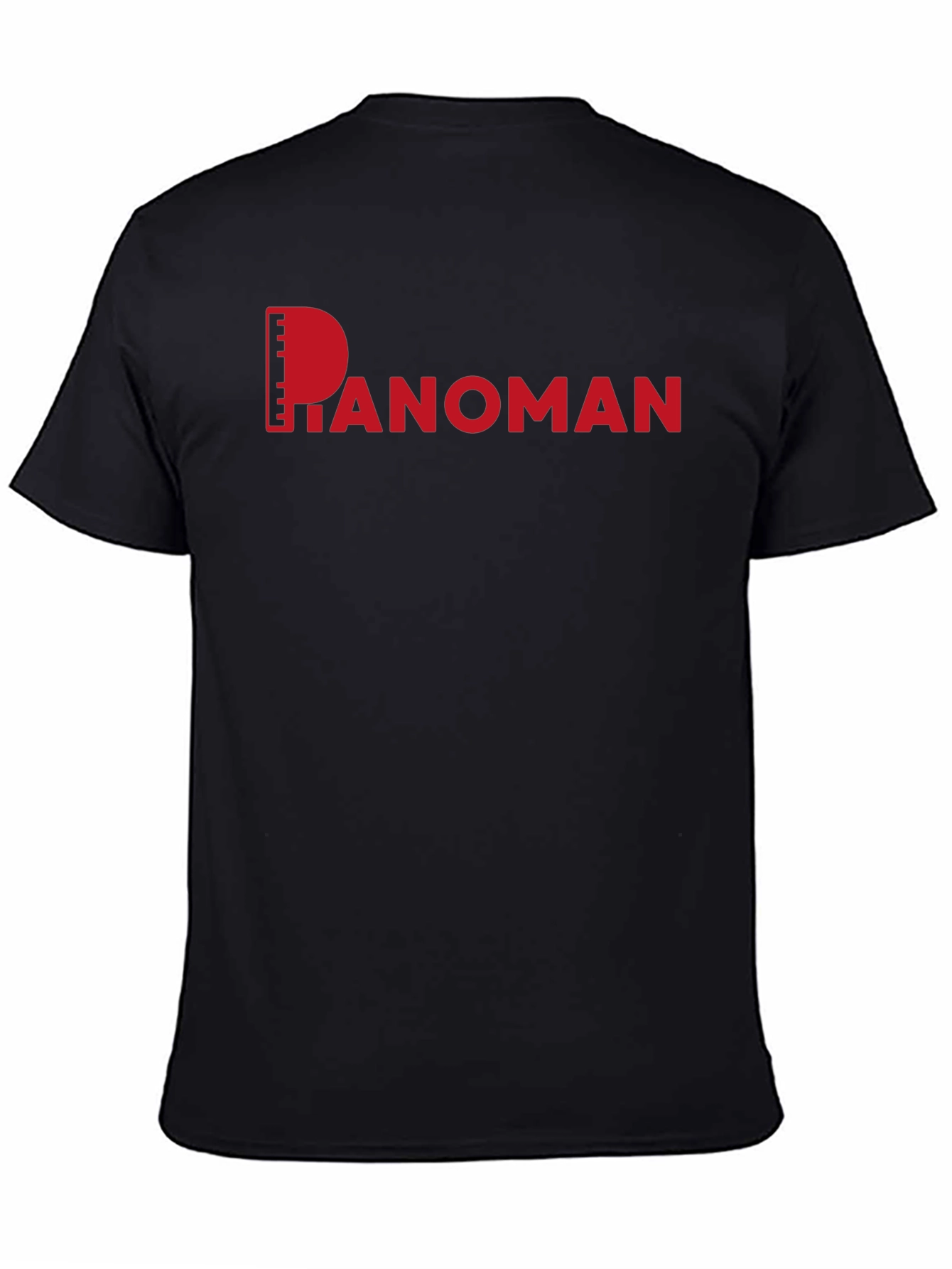 Pianoman Graphic Tee - Black Cotton Casual Shirt