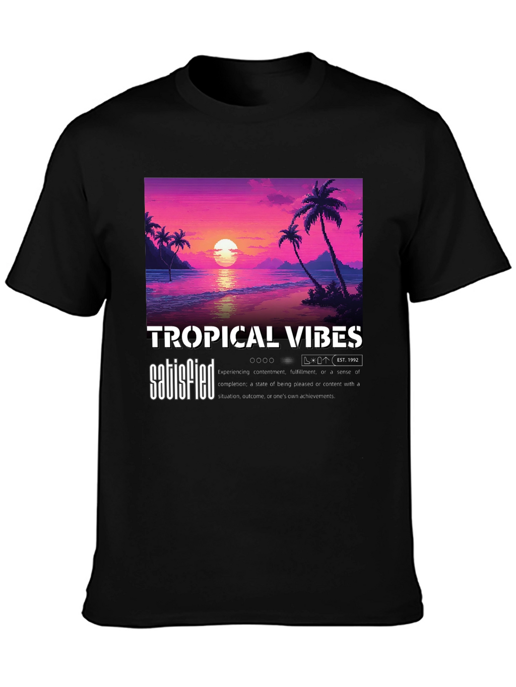 Tropical Vibes Sunset Graphic Tee