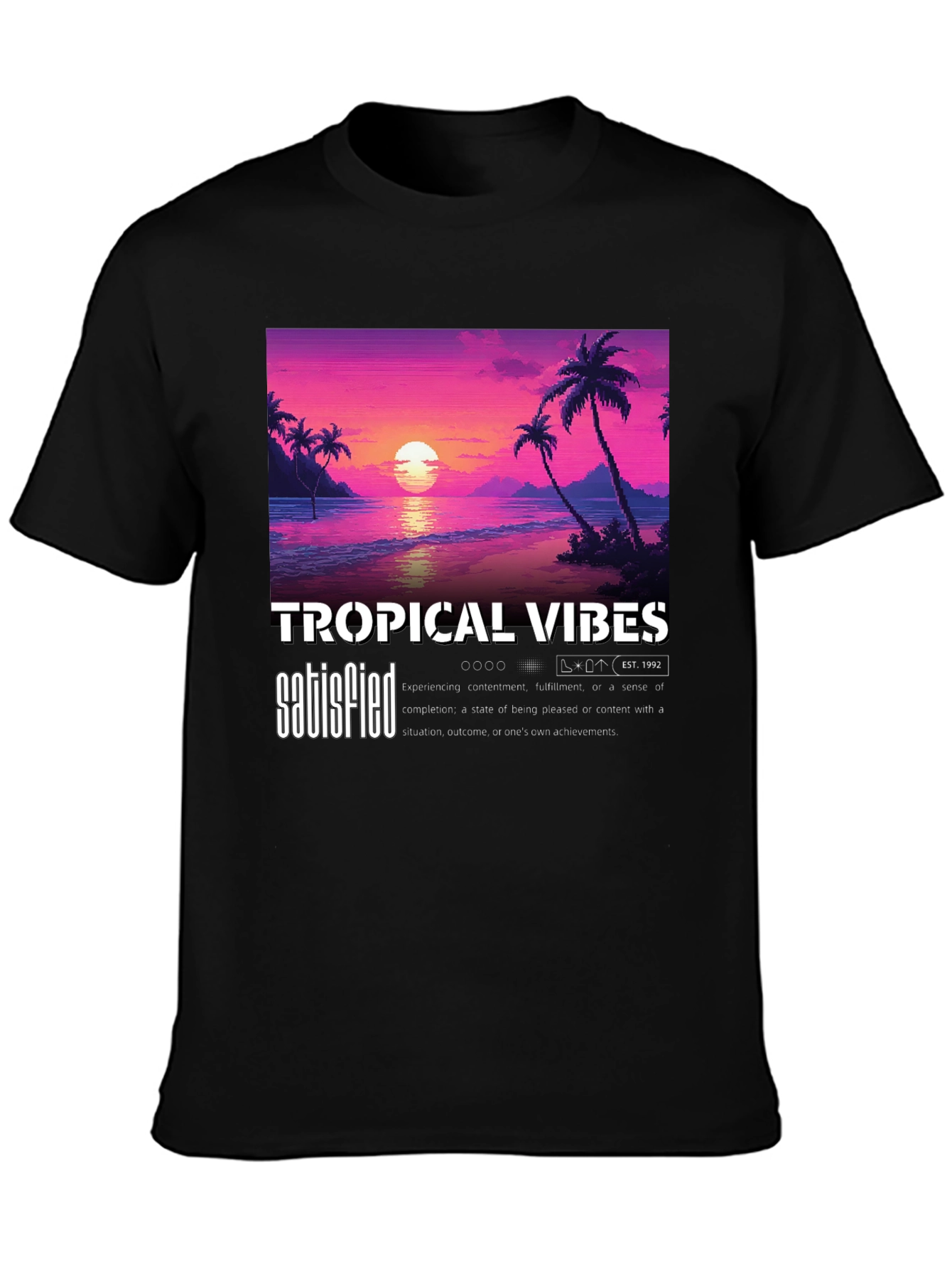 Tropical Vibes Sunset Graphic Tee