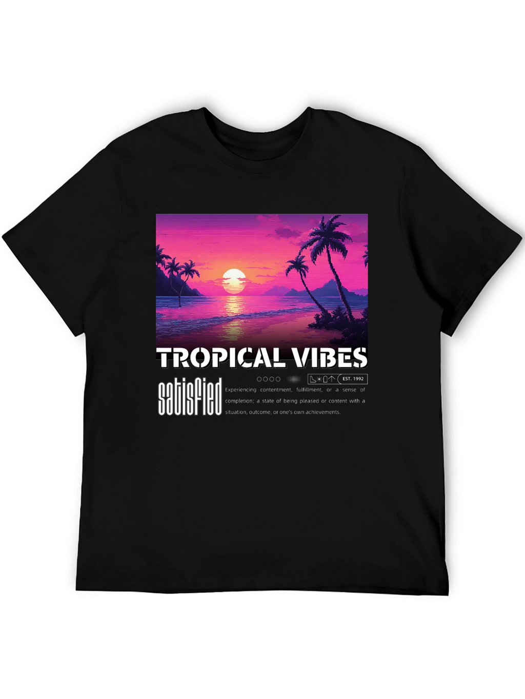 Tropical Vibes Sunset Graphic Tee