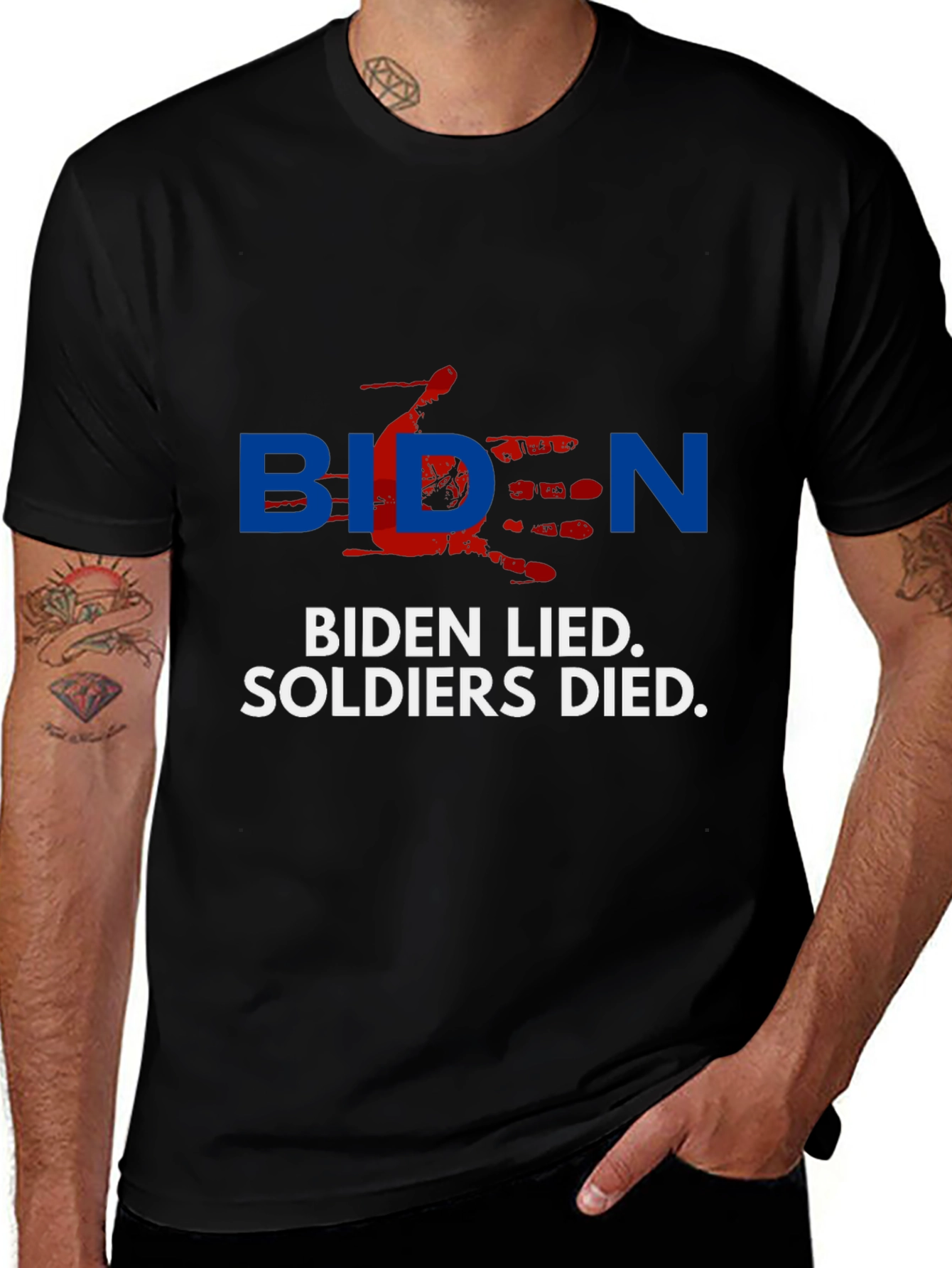 Biden Lied Soldiers Died T-Shirt