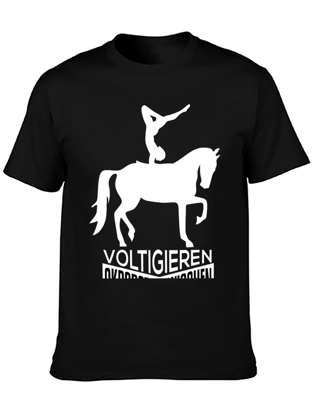 Voltigieren Equestrian Black T-Shirt