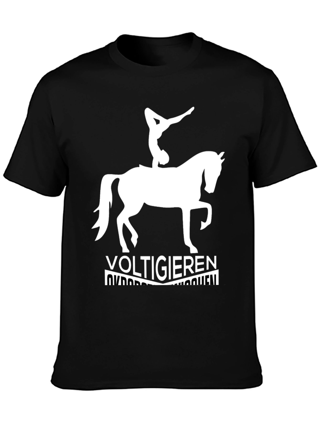 Voltigieren Equestrian Black T-Shirt