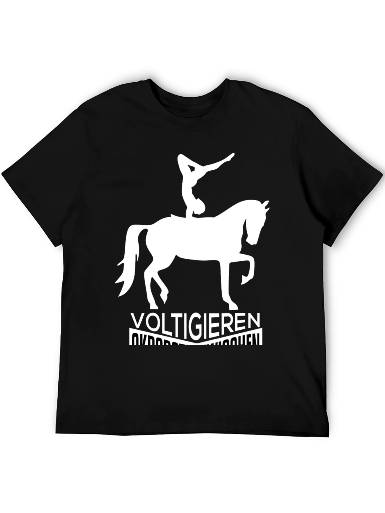 Voltigieren Equestrian Black T-Shirt