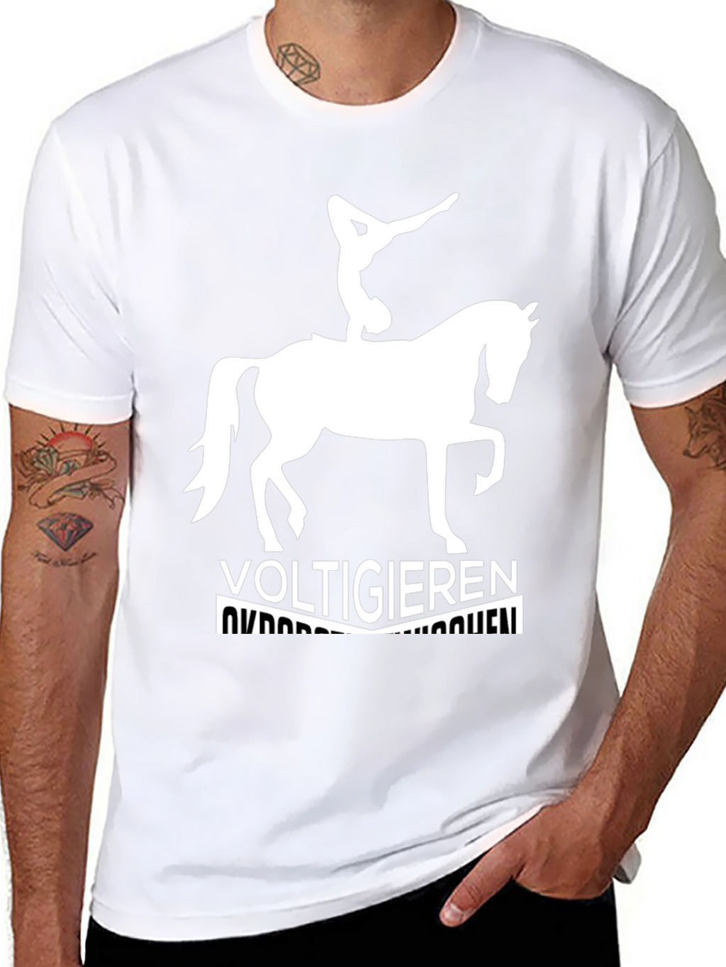 Voltigieren Equestrian Black T-Shirt