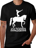 Voltigieren Equestrian Black T-Shirt