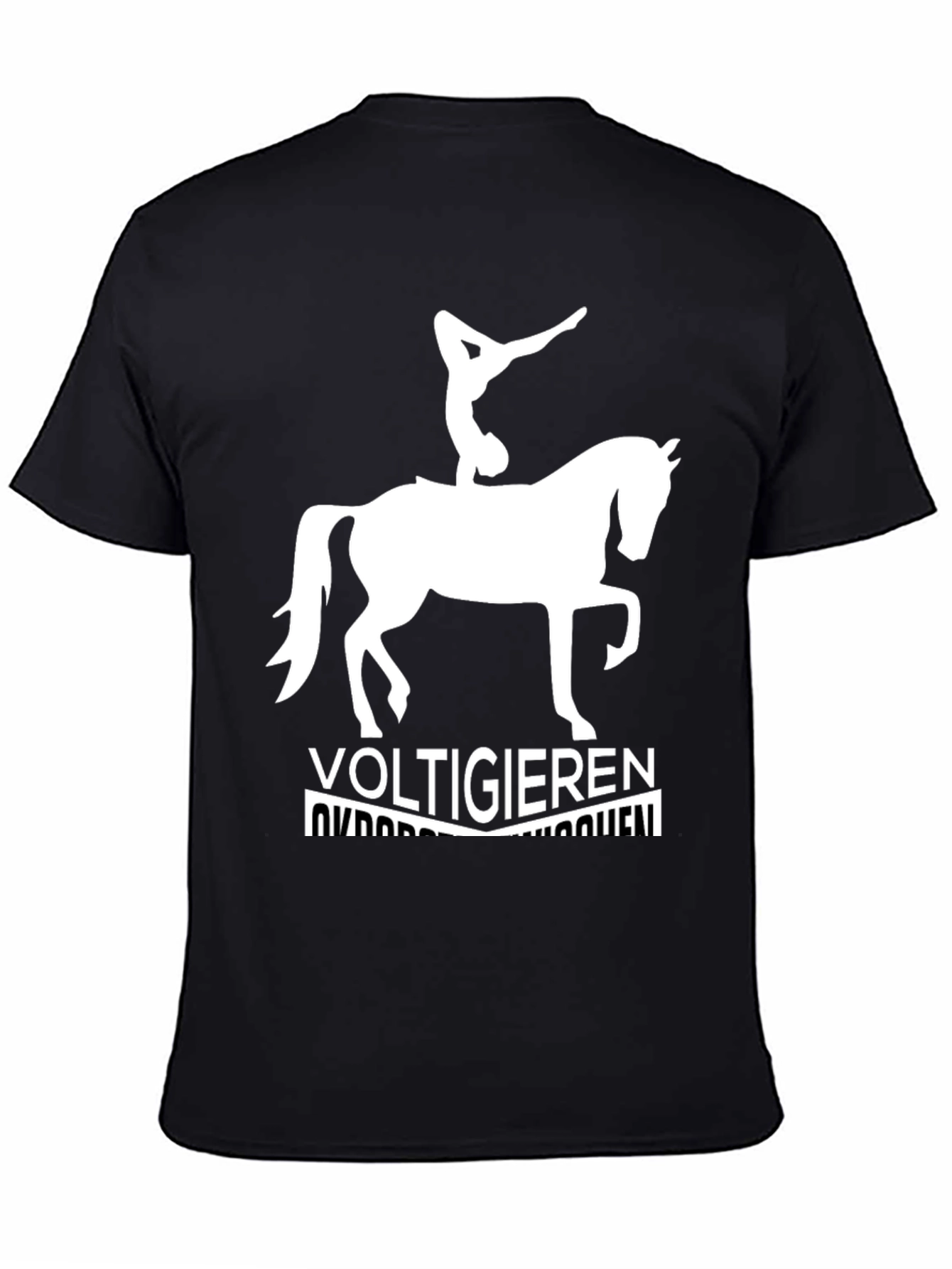 Voltigieren Equestrian Black T-Shirt