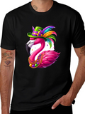Festive Flamingo Graphic Tee