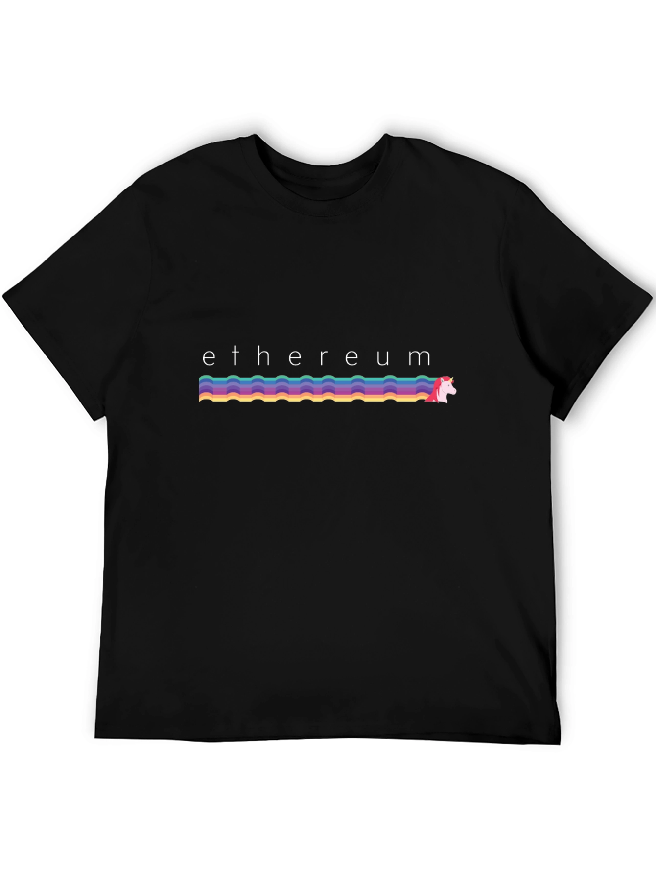 Ethereum Unicorn Rainbow T-Shirt - Crypto Fashion