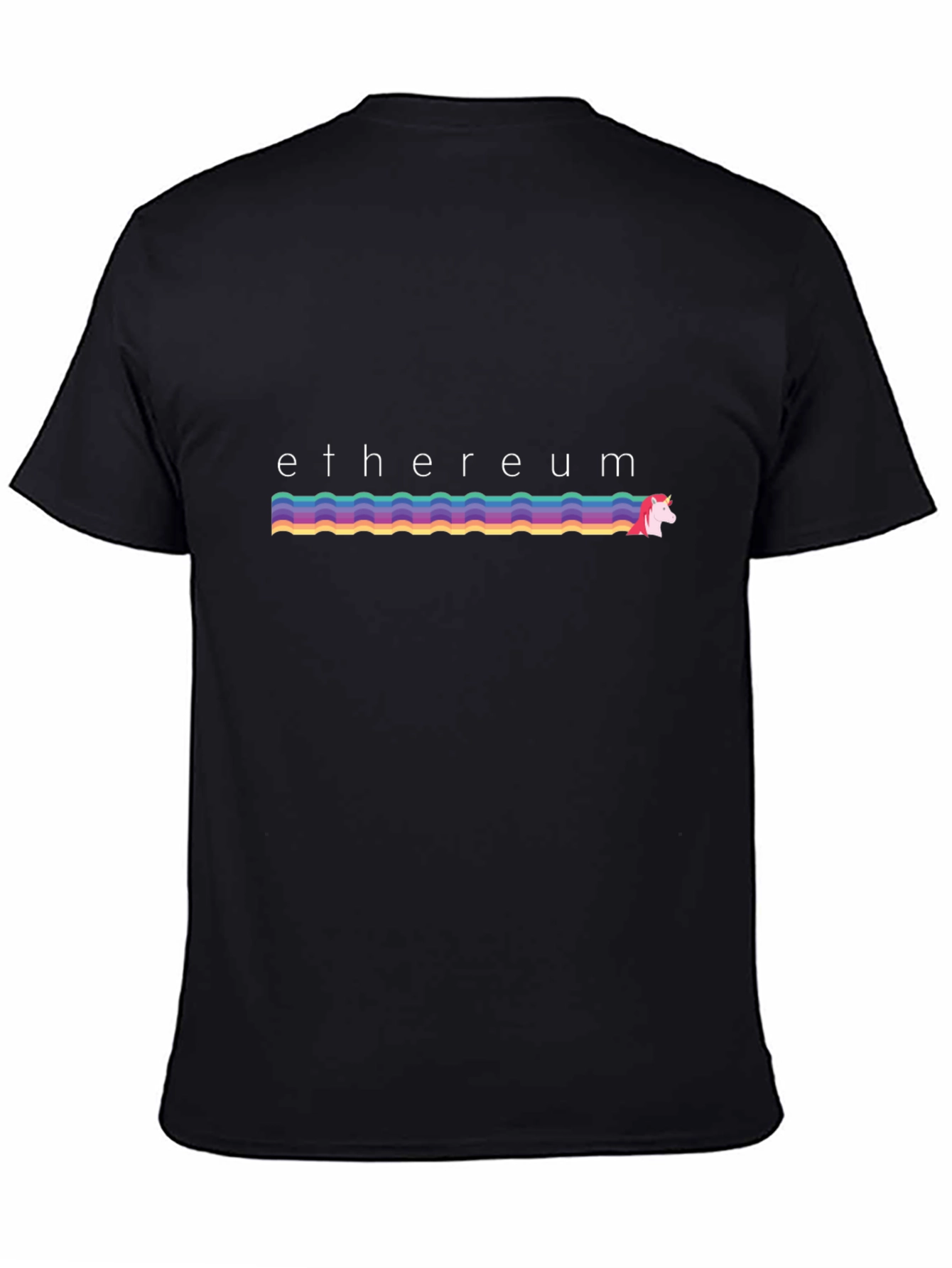 Ethereum Unicorn Rainbow T-Shirt - Crypto Fashion