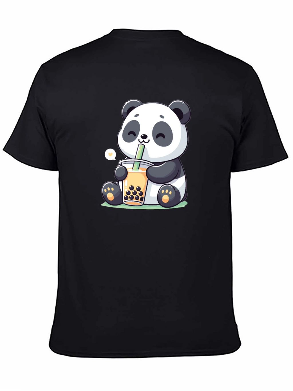 Cute Panda Boba Tea Graphic T-Shirt