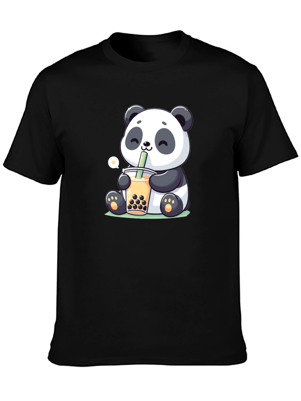 Cute Panda Boba Tea Graphic T-Shirt