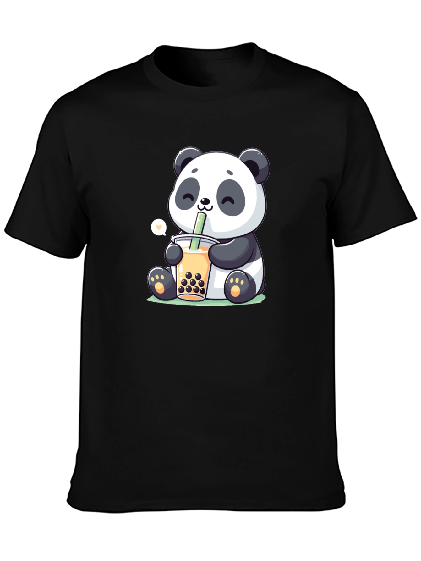 Cute Panda Boba Tea Graphic T-Shirt