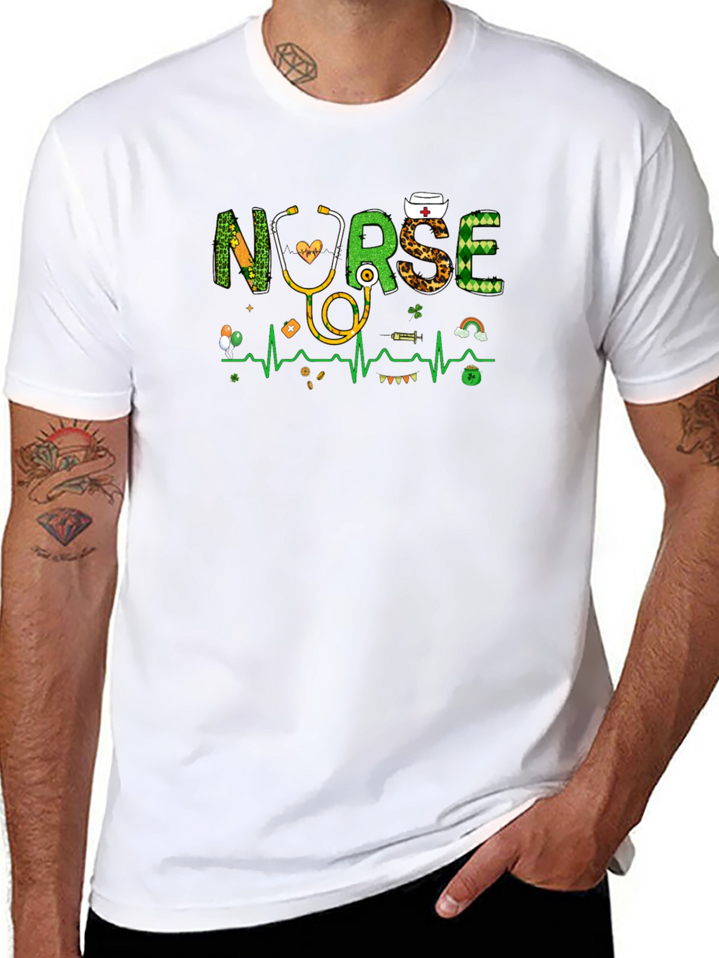 St. Patricks Day Nurse Graphic Tee