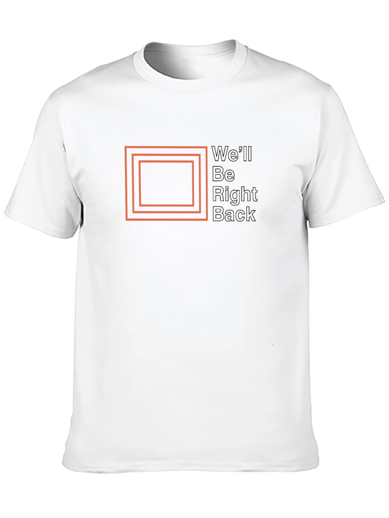 Well Be Right Back Graphic Tee - Classic Black