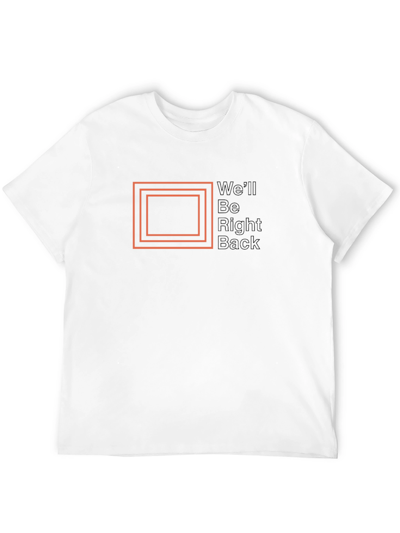 Well Be Right Back Graphic Tee - Classic Black