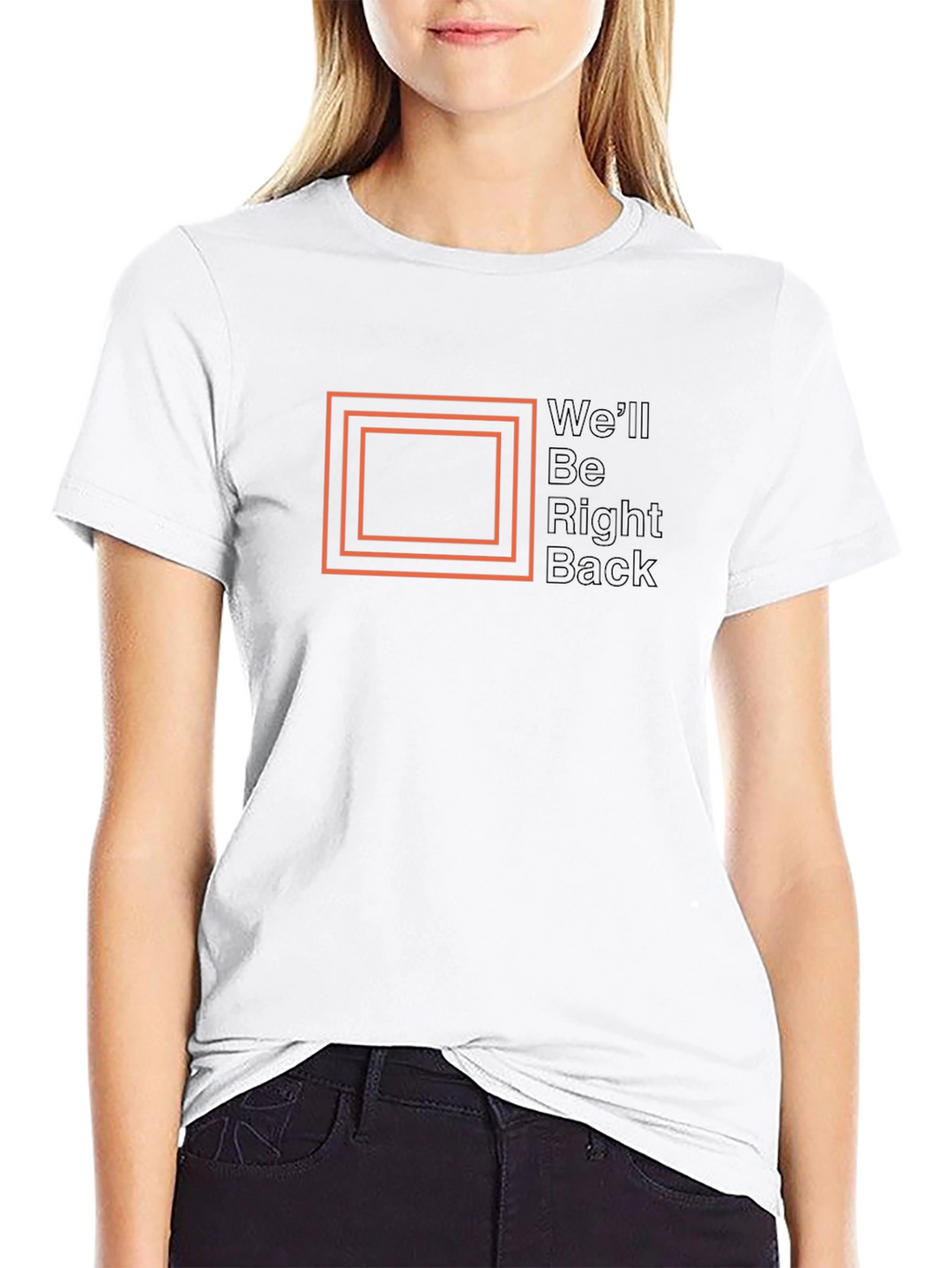 Well Be Right Back Graphic Tee - Classic Black