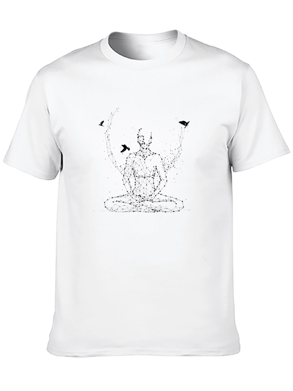 Meditate Man Black T-Shirt