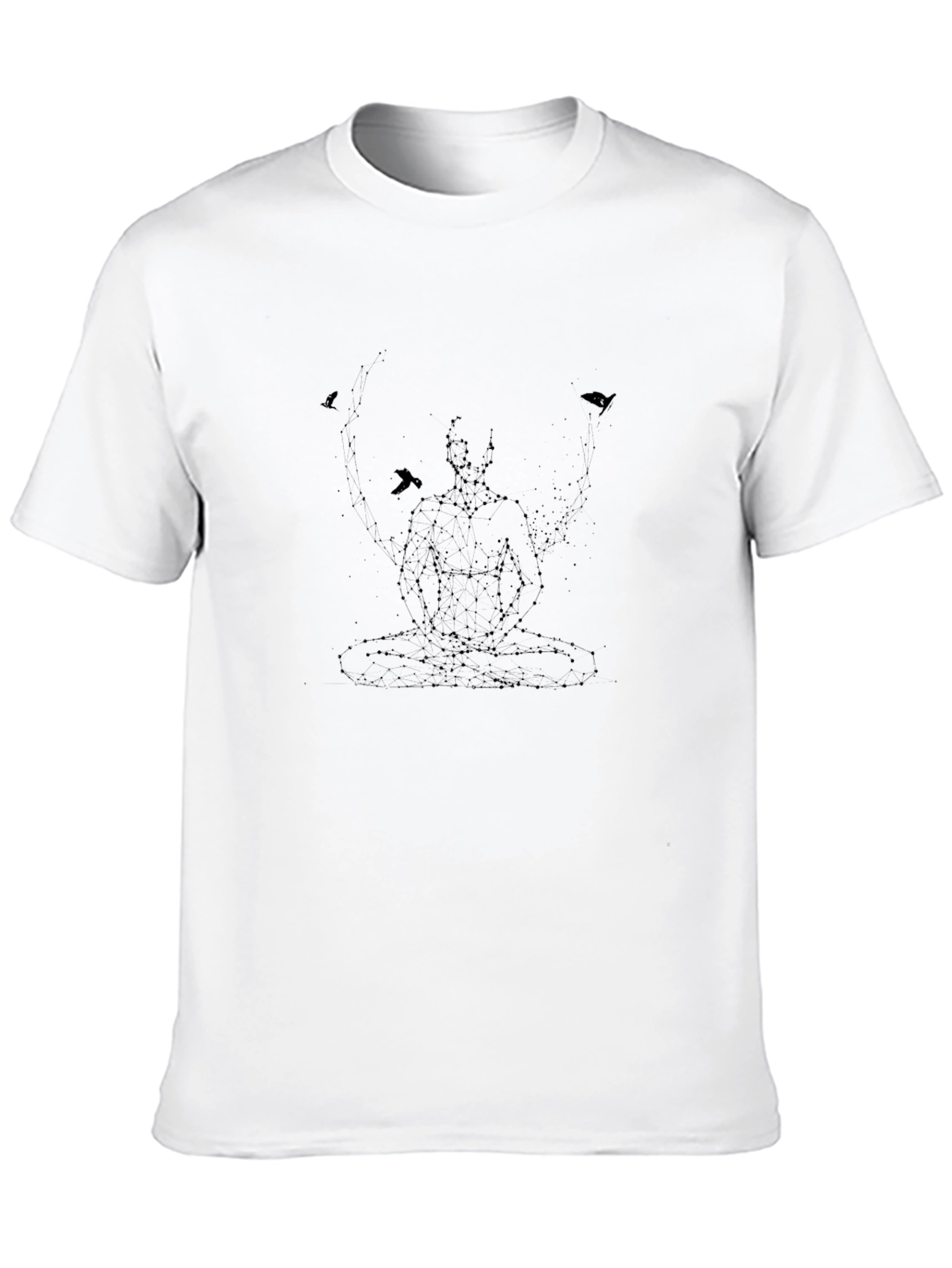 Meditate Man Black T-Shirt