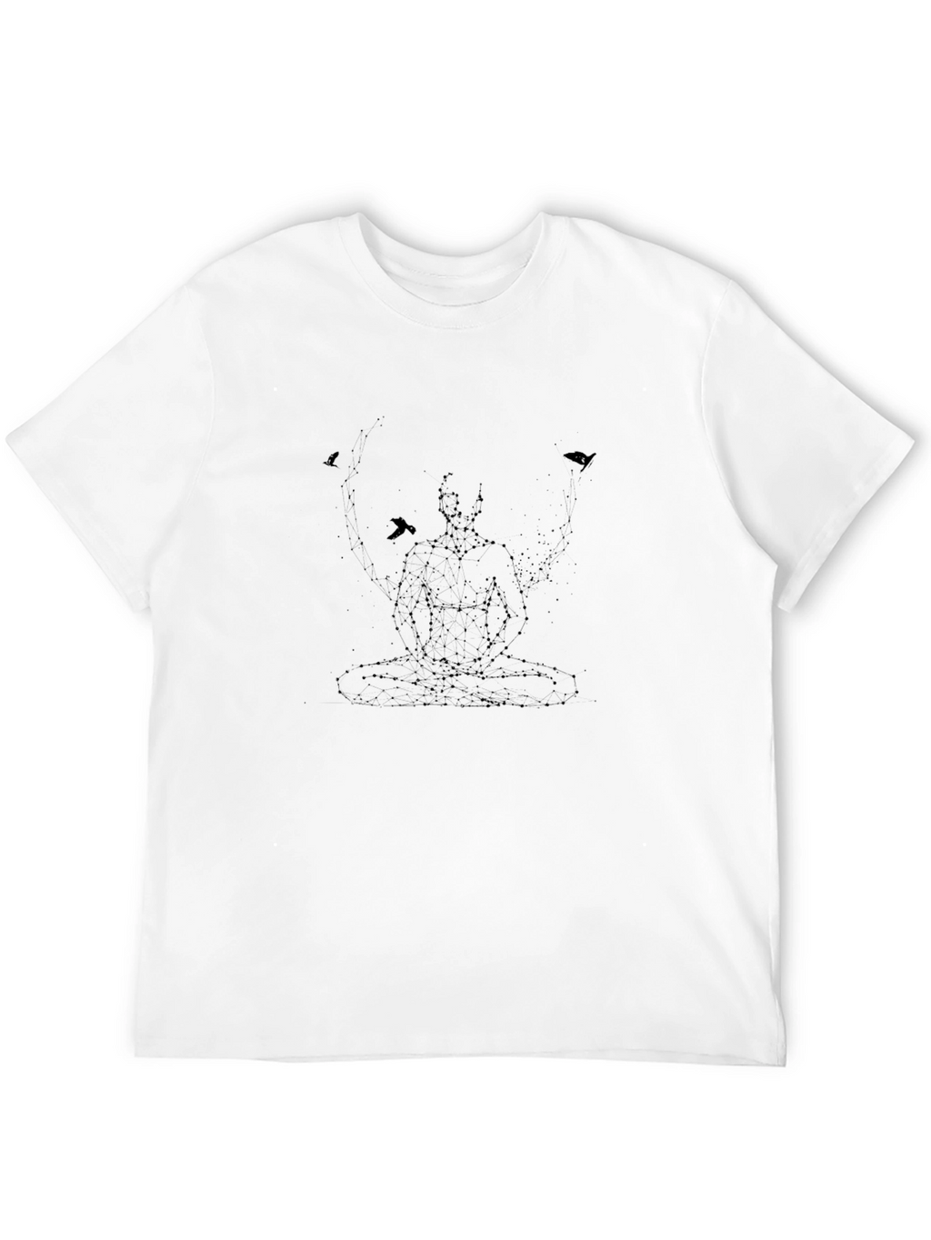 Meditate Man Black T-Shirt