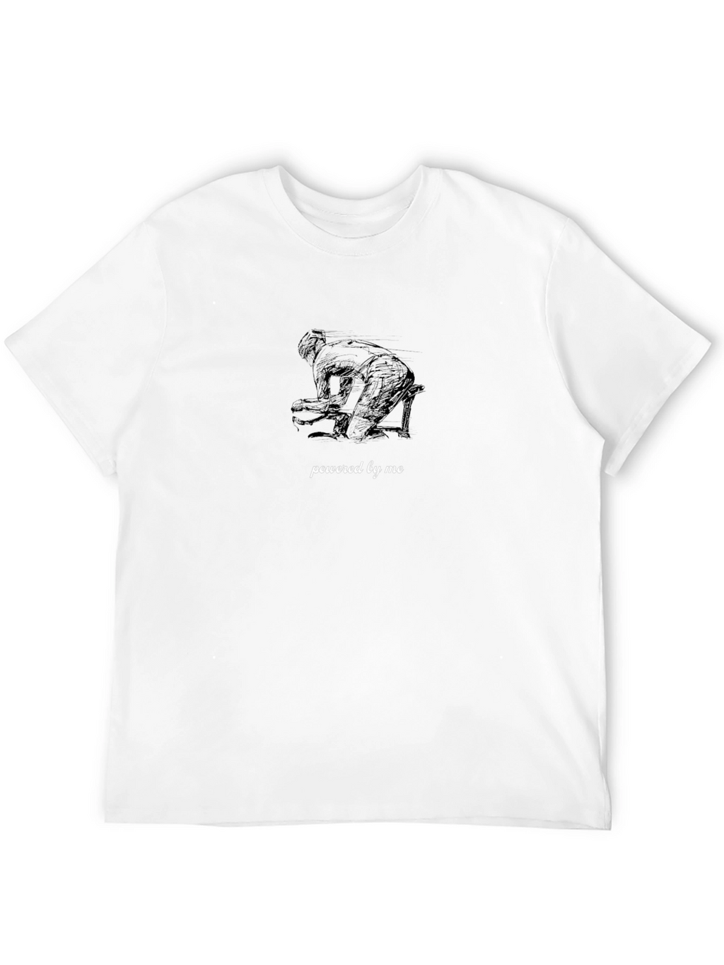 Powered By Me Graphic Tee - Black