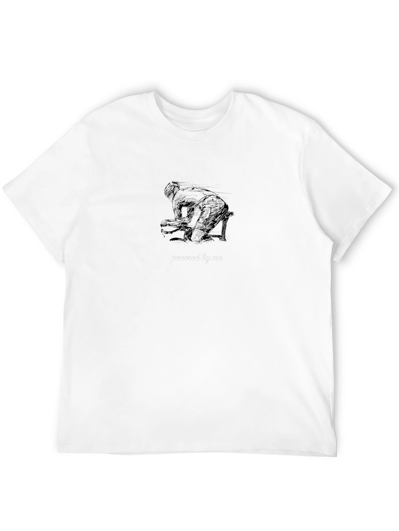 Powered By Me Graphic Tee - Black