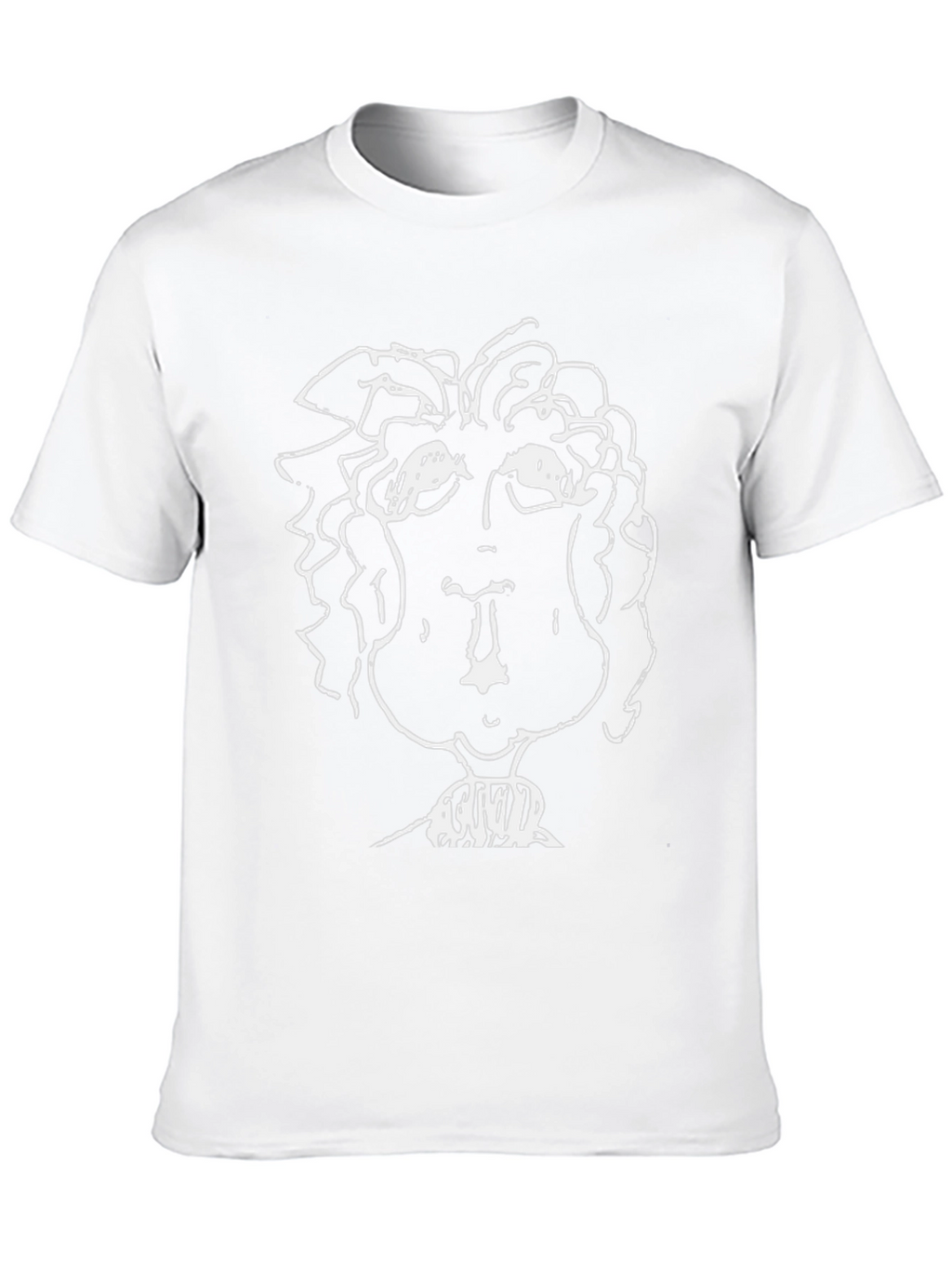 Abstract Portrait Black T-Shirt