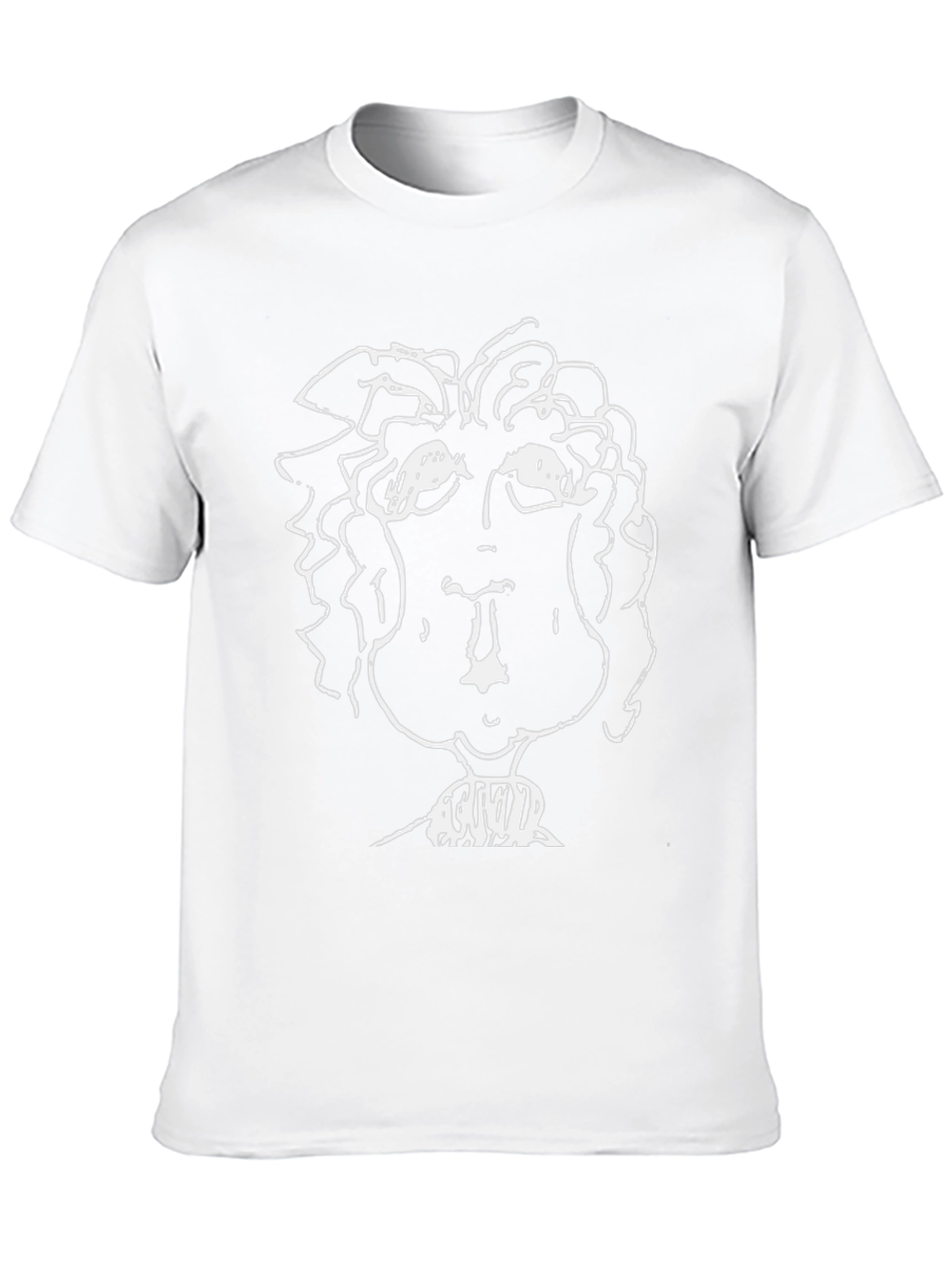 Abstract Portrait Black T-Shirt