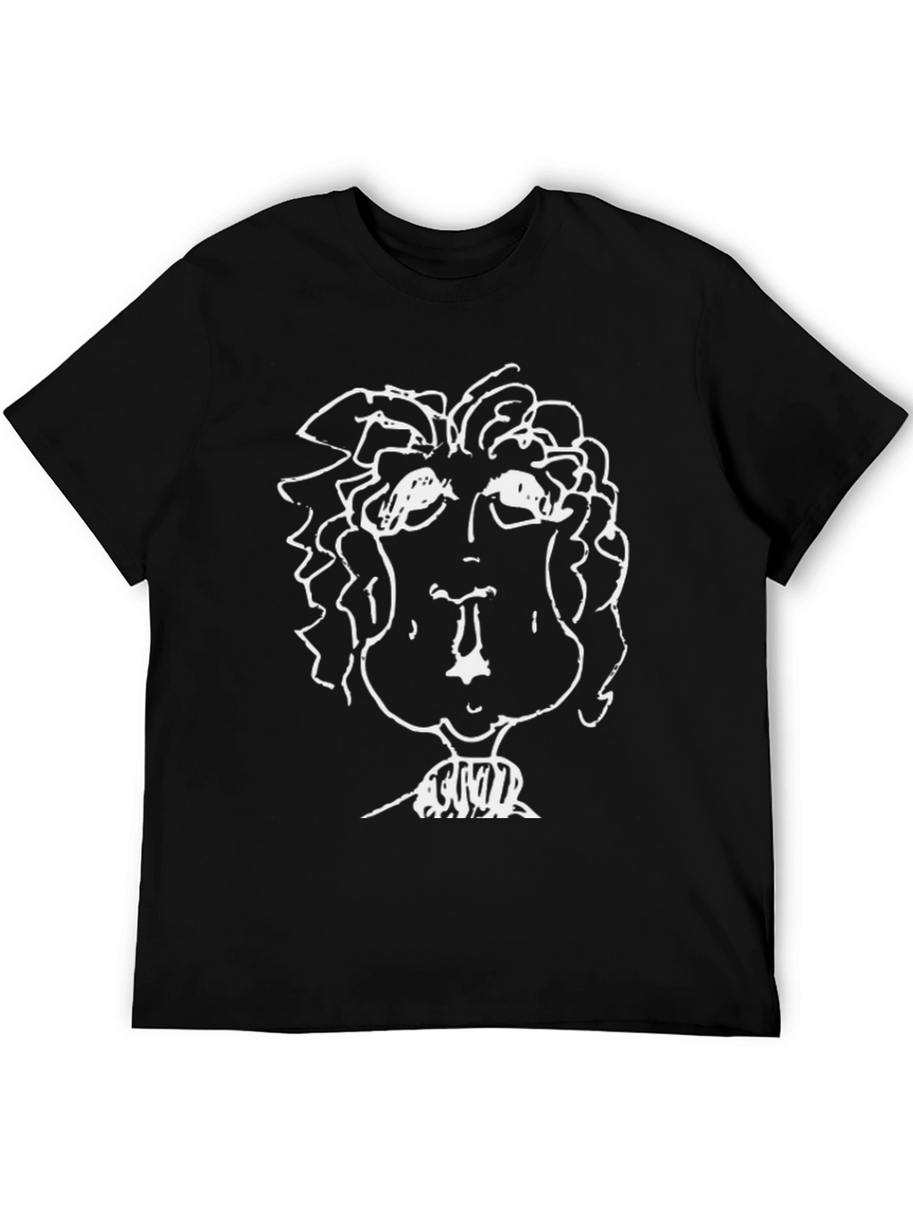 Abstract Portrait Black T-Shirt