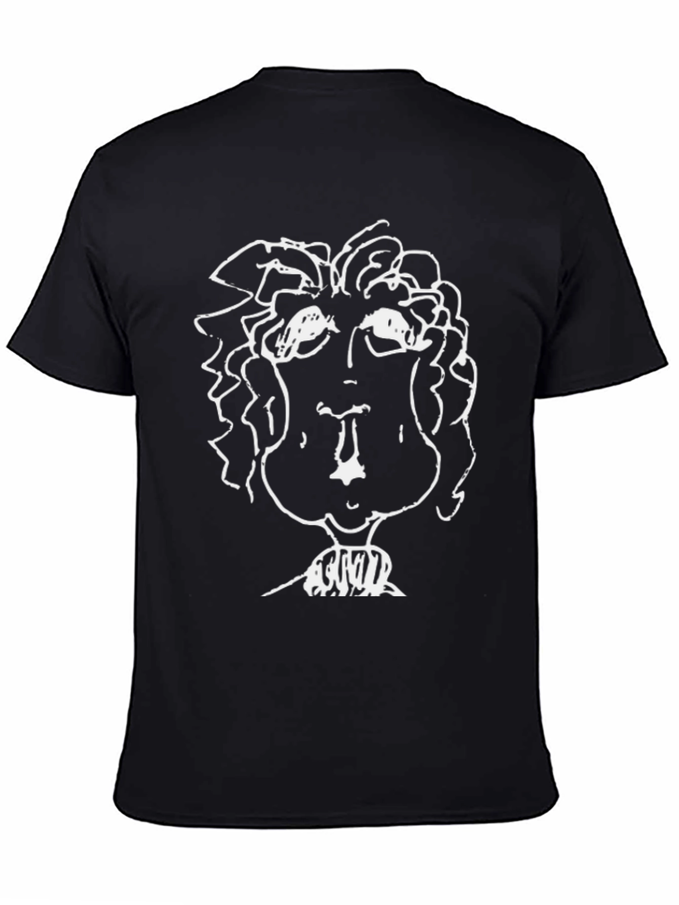 Abstract Portrait Black T-Shirt