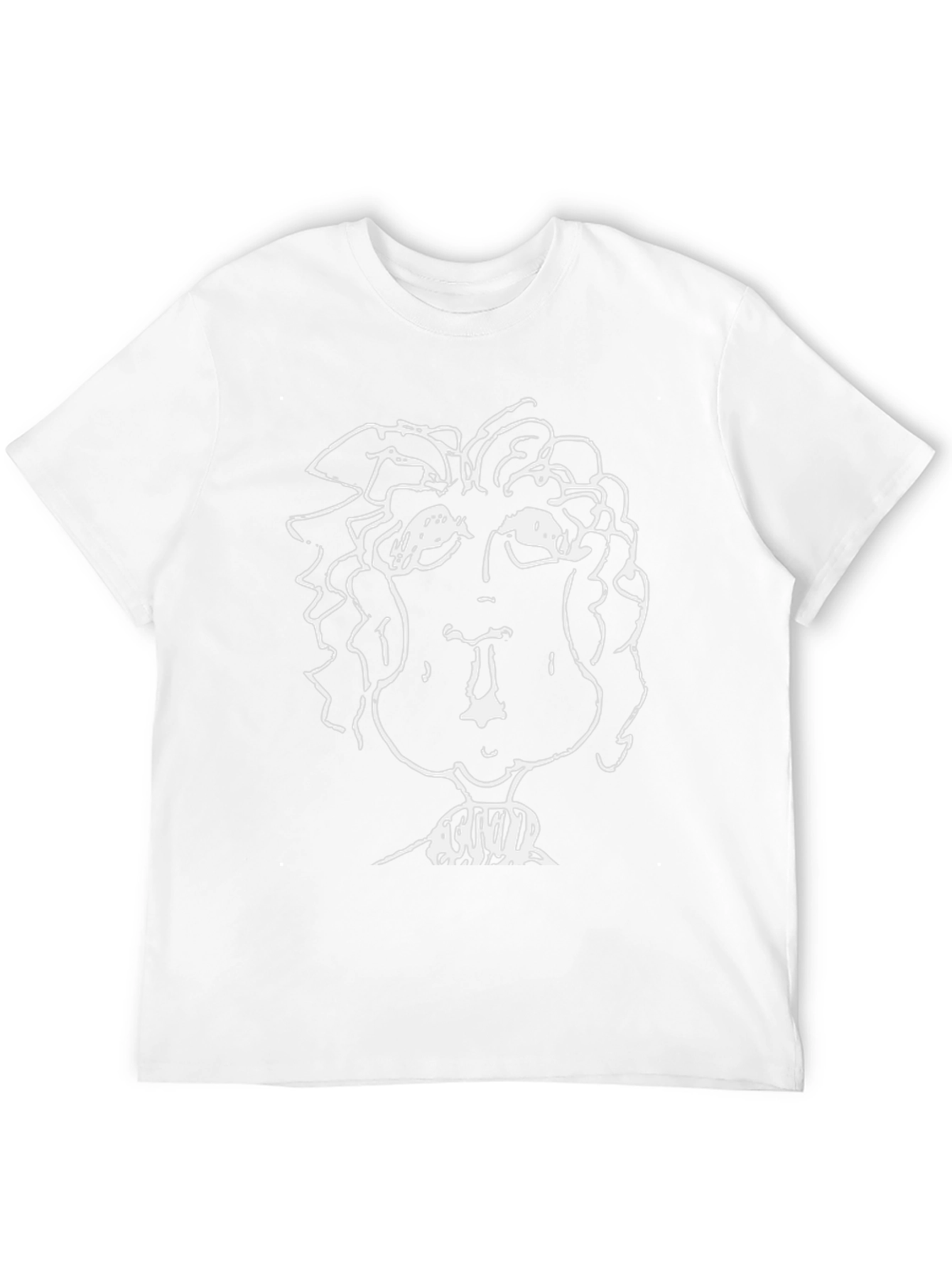 Abstract Portrait Black T-Shirt