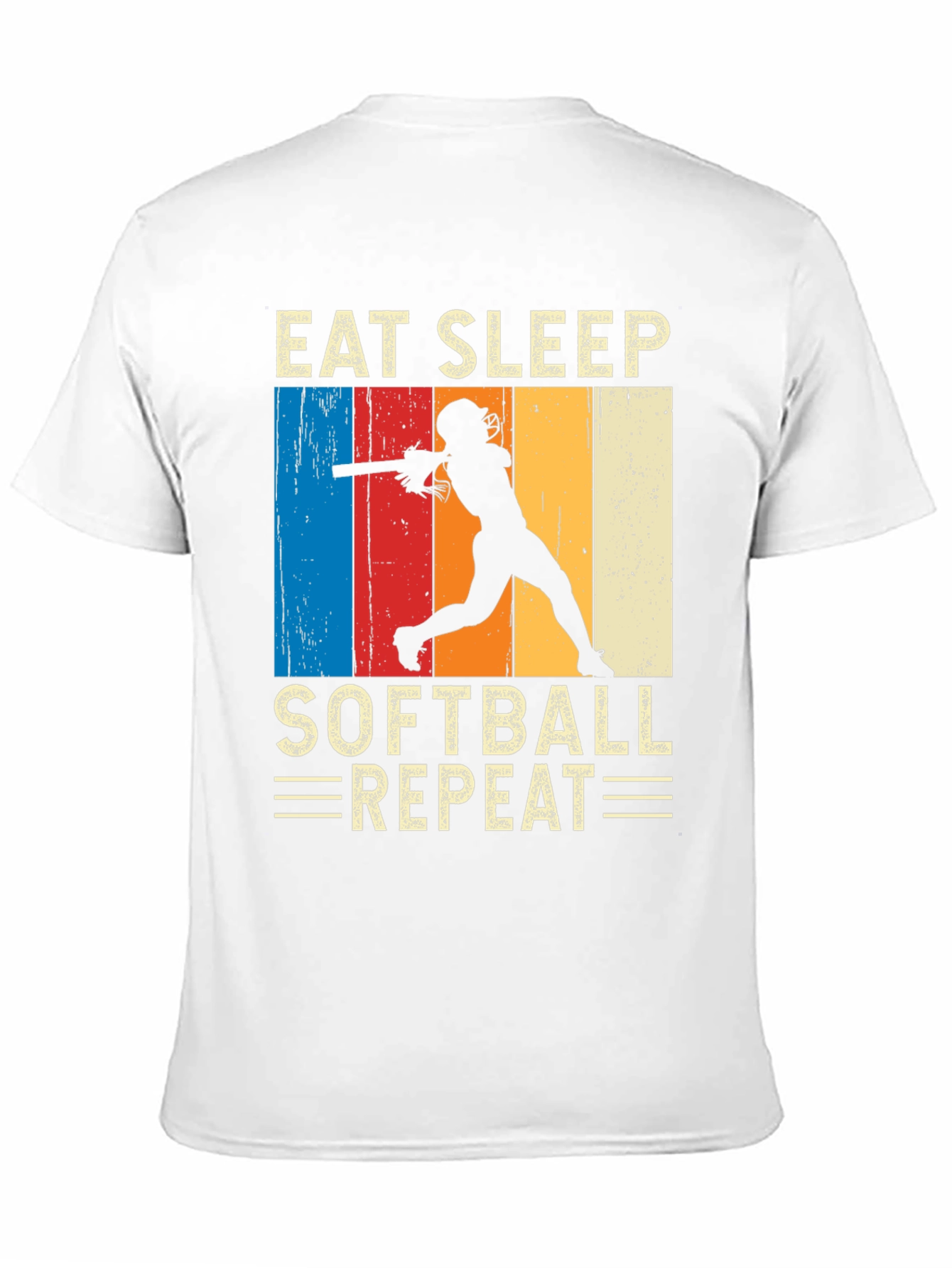 Eat Sleep Softball Repeat T-Shirt