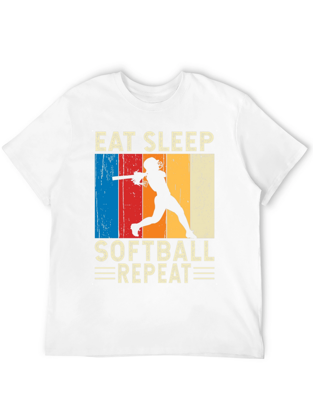 Eat Sleep Softball Repeat T-Shirt