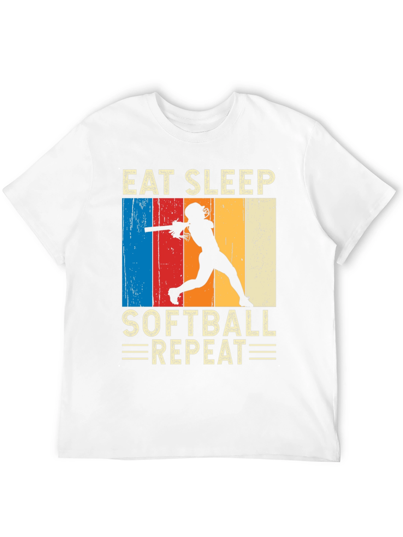 Eat Sleep Softball Repeat T-Shirt