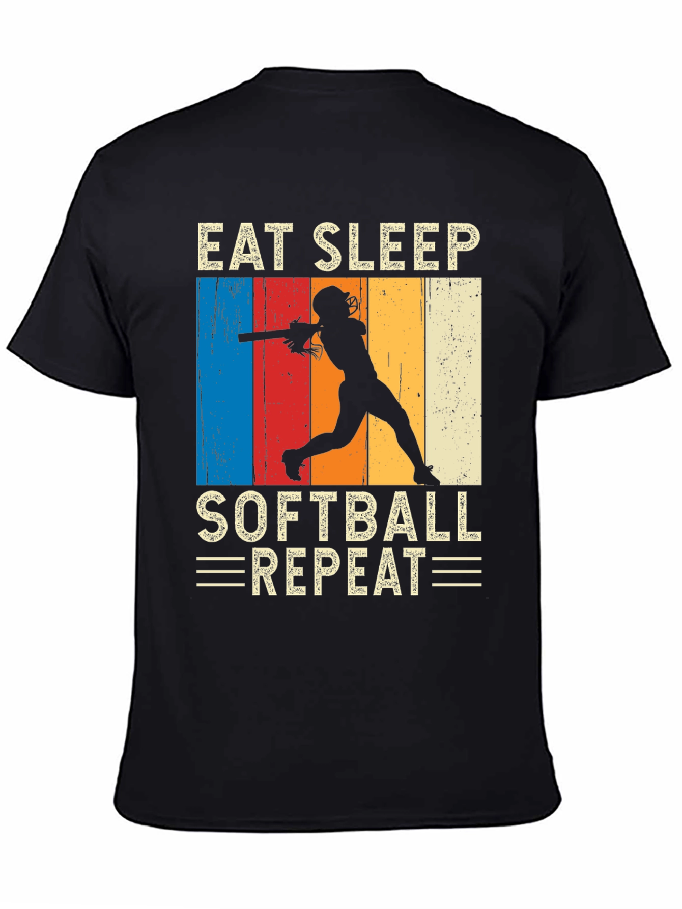 Eat Sleep Softball Repeat T-Shirt