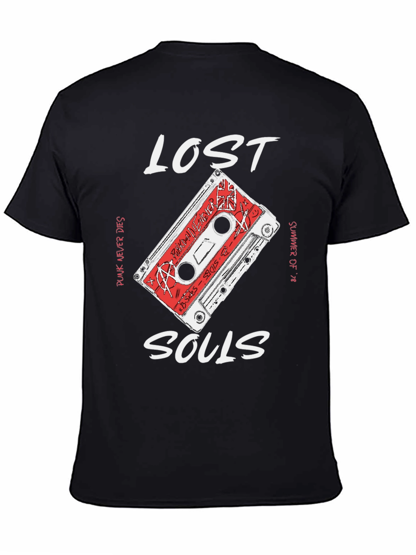 Lost Souls Retro Cassette Graphic T-Shirt