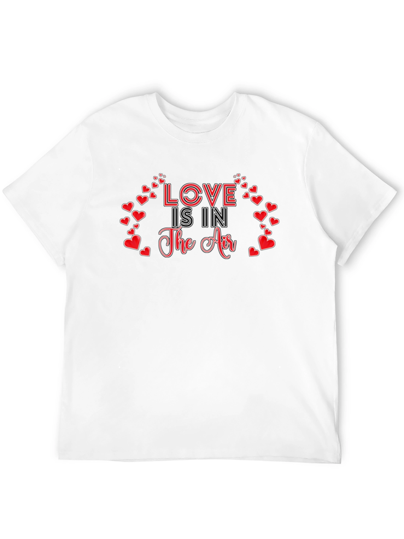 Love is in the Air Valentines Day Graphic T-Shirt