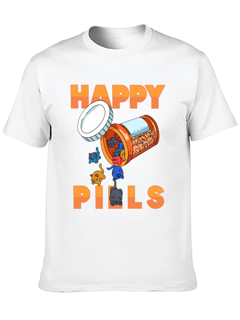 Happy Pills T-Shirt - Cat Lover Edition