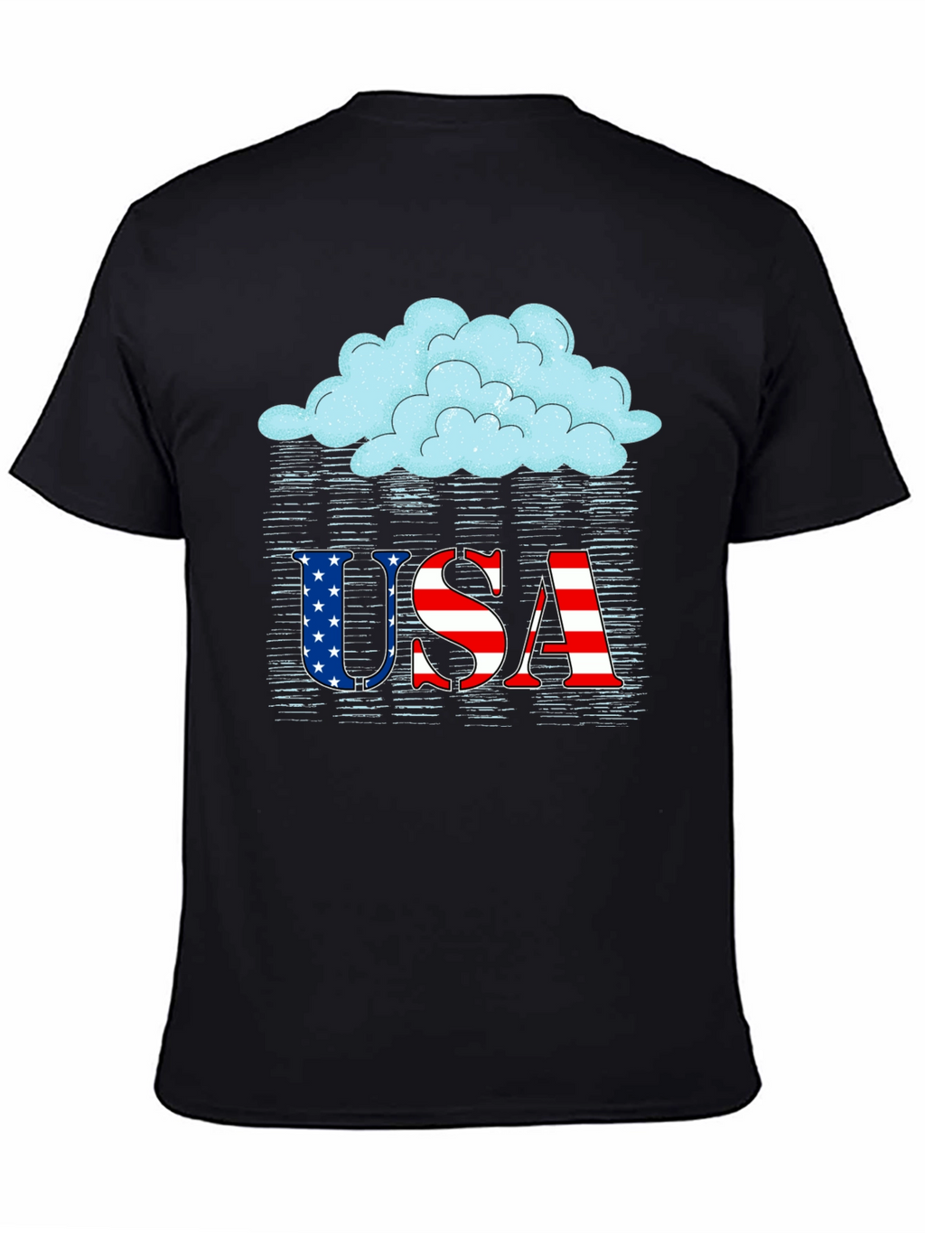 USA Patriotic Cloud Graphic Tee